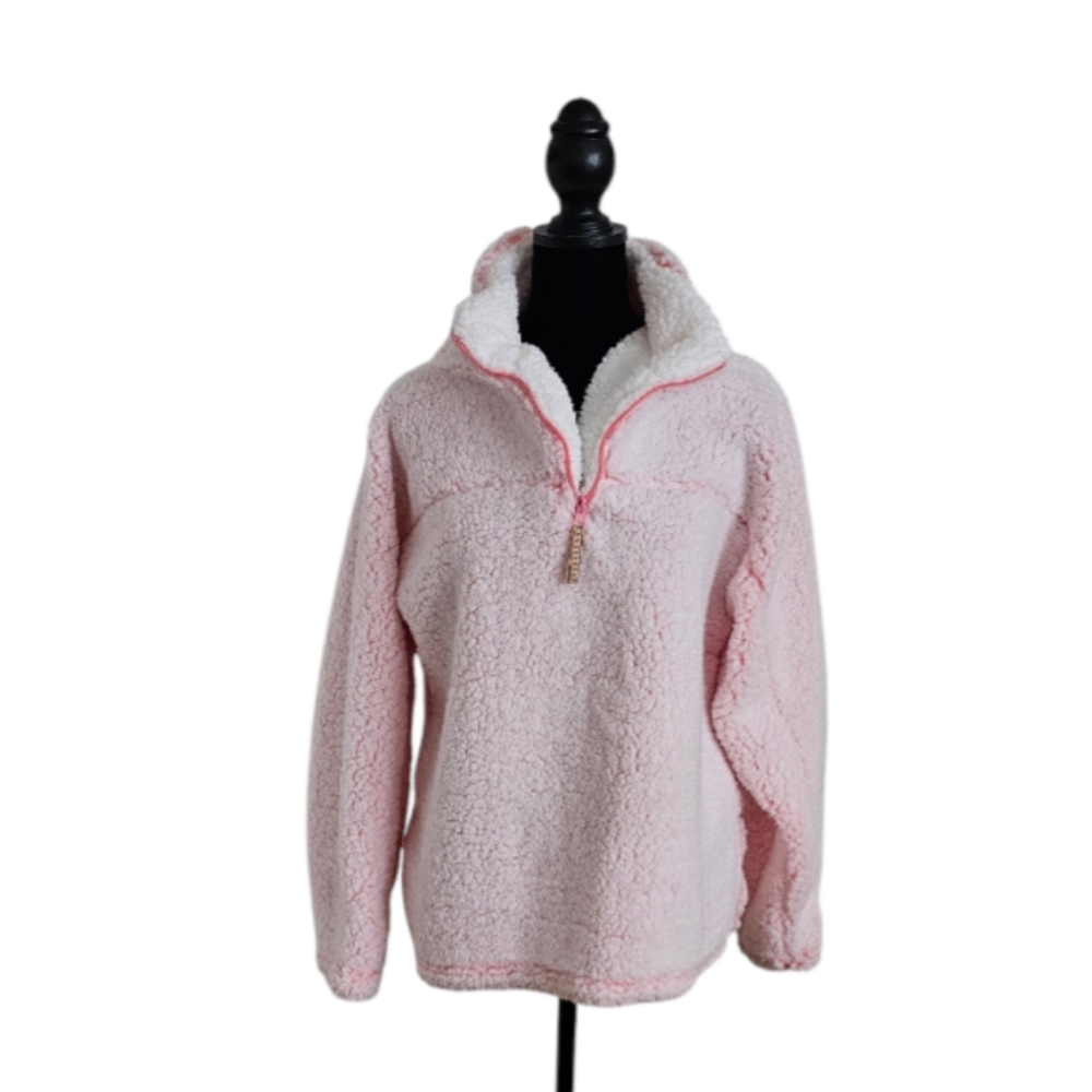 BLUE STAR CLOTHING COMPANY Light Pink Cowl Neck Pullover Sweater L - Picture 4 of 12